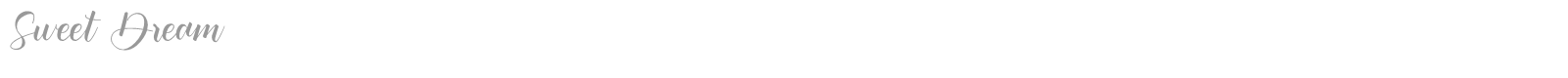 Sweet Dream font preview